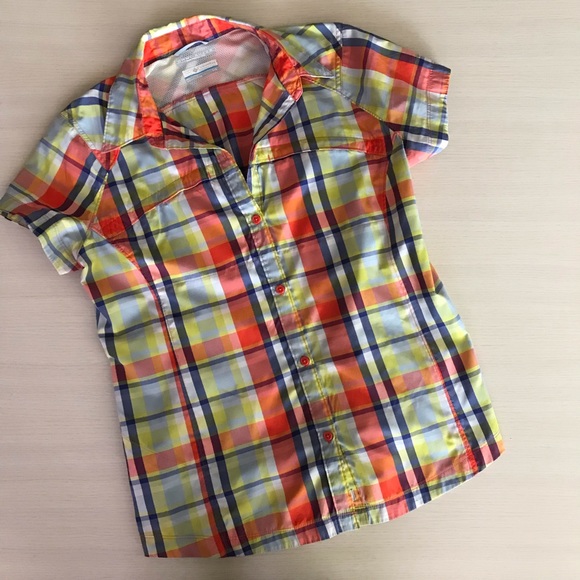 Columbia Tops - VGUC Columbia Short Sleeve Button Down, Sz L